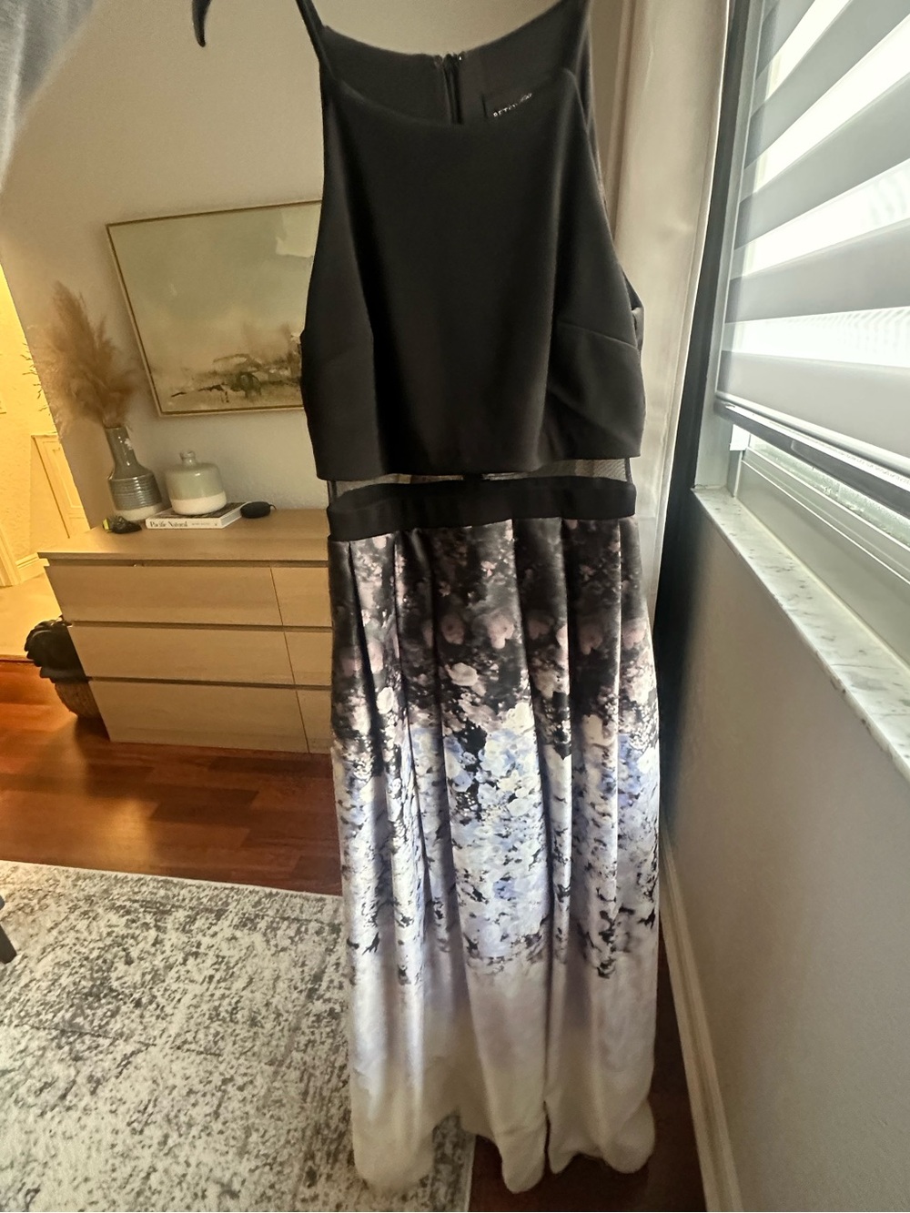 Betsy & Adam Maxi Dress Floral Formal